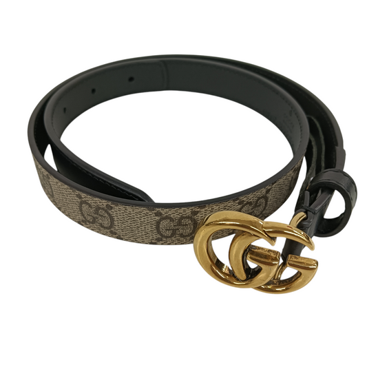 GUCCI Belt Rank (B) Black/Beige 409417 92TLC