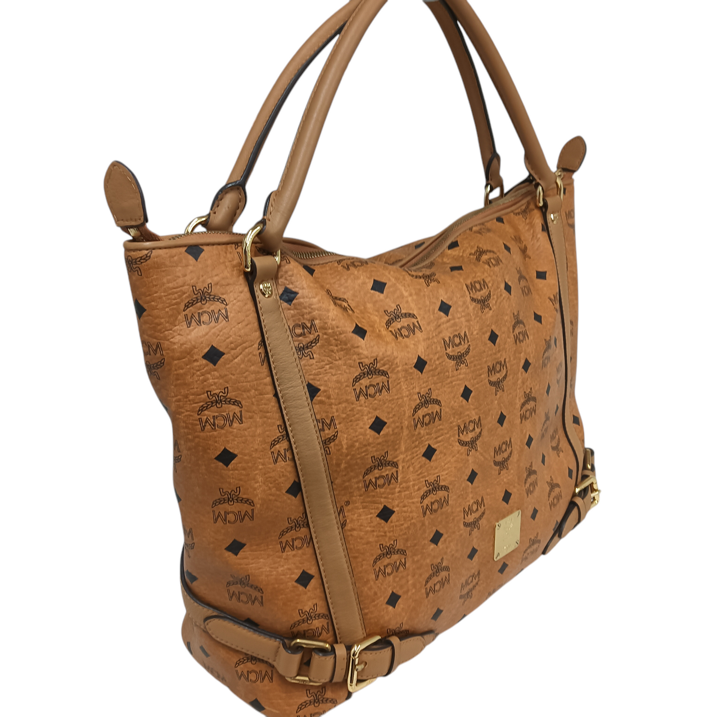 MCM Tote Bag MWP25VI04C0001 Brown Rank B