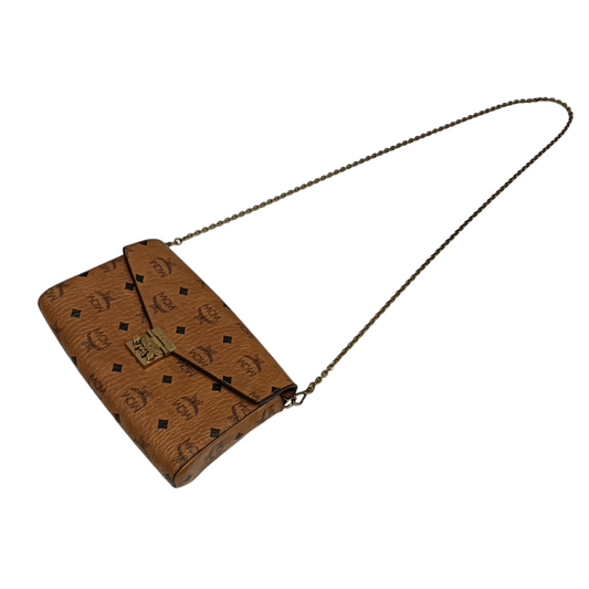 MCM Shoulder Bag MYZ9SME05C0001 Brown Rank AB
