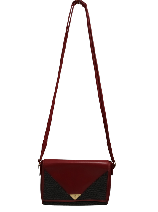 YVES SAINT LAURENT SHOULDER BAG RED/GRAY