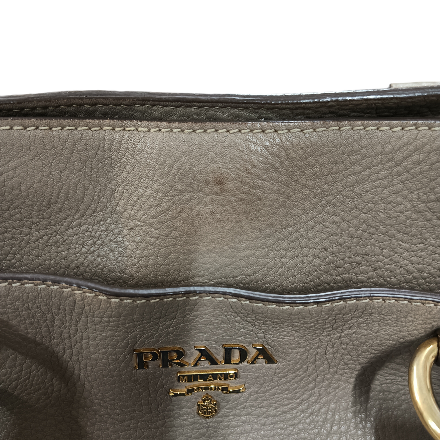 PRADA 2WAY BAG BEIGE