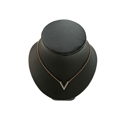 SWAROVSKI Necklace V Rose Gold