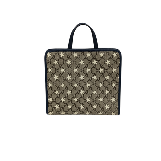 GUCCI Handbag 605614 Beige/Navy