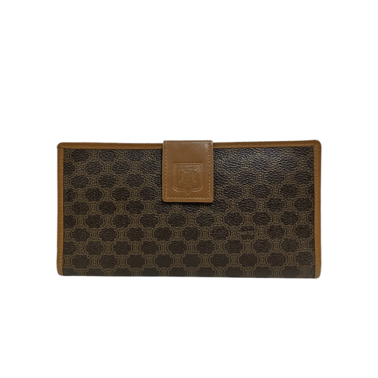 CELINE Wallet PVC Macadam Brown JMB10
