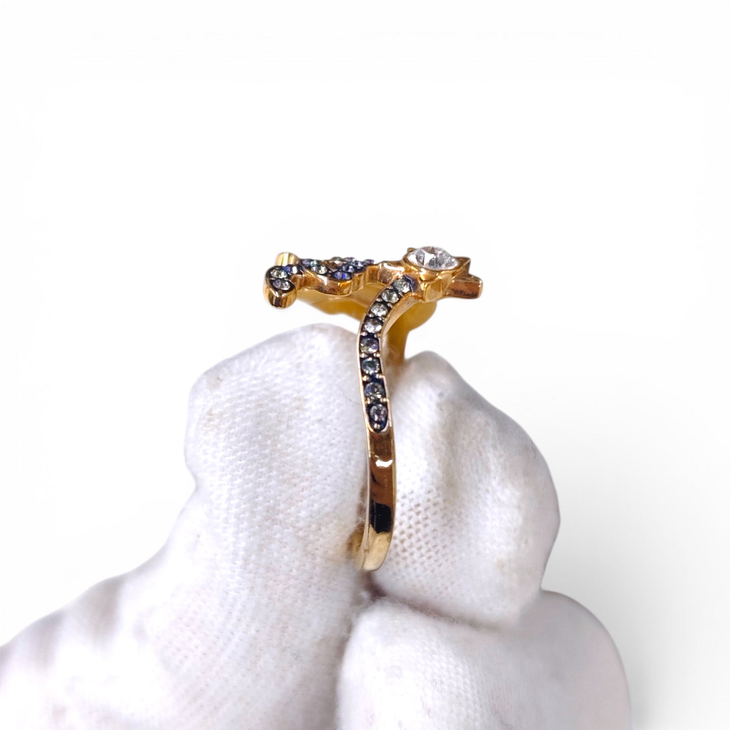 SWAROVSKI Ring Gold/Green 556672 Rank A