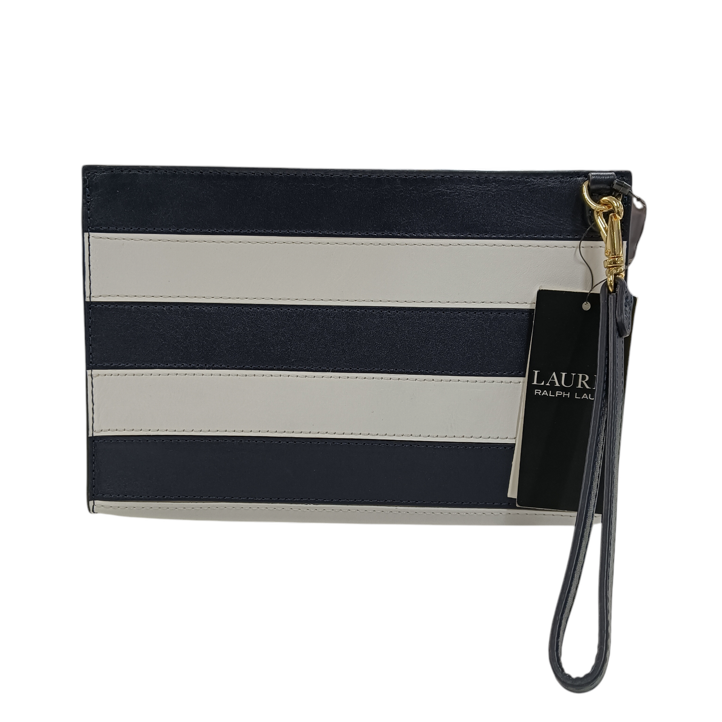 LAUREN RALPH LAUREN CLUTCH BAG NAVY/WHITE