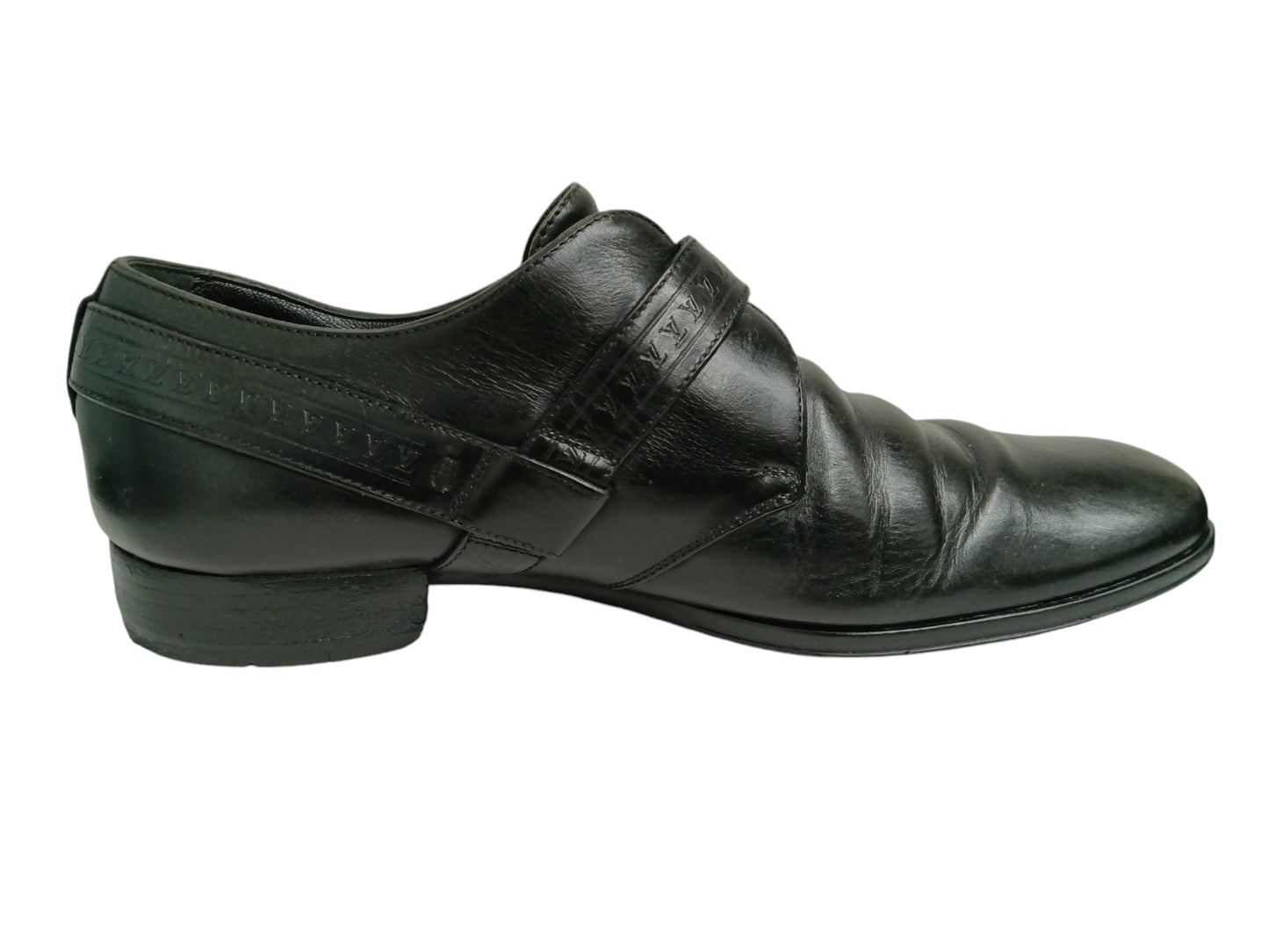 LOUIS VUITTON SHOES MENS BLACK STO154 SIZE 5 RANK(B)