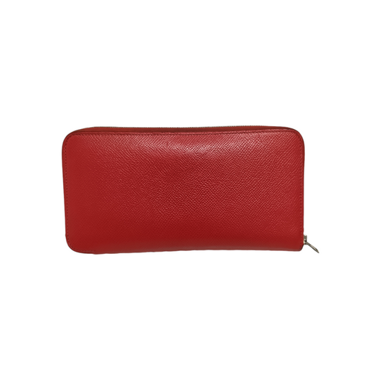 HERMES Long Wallet Red Azap Long silk VoEpson