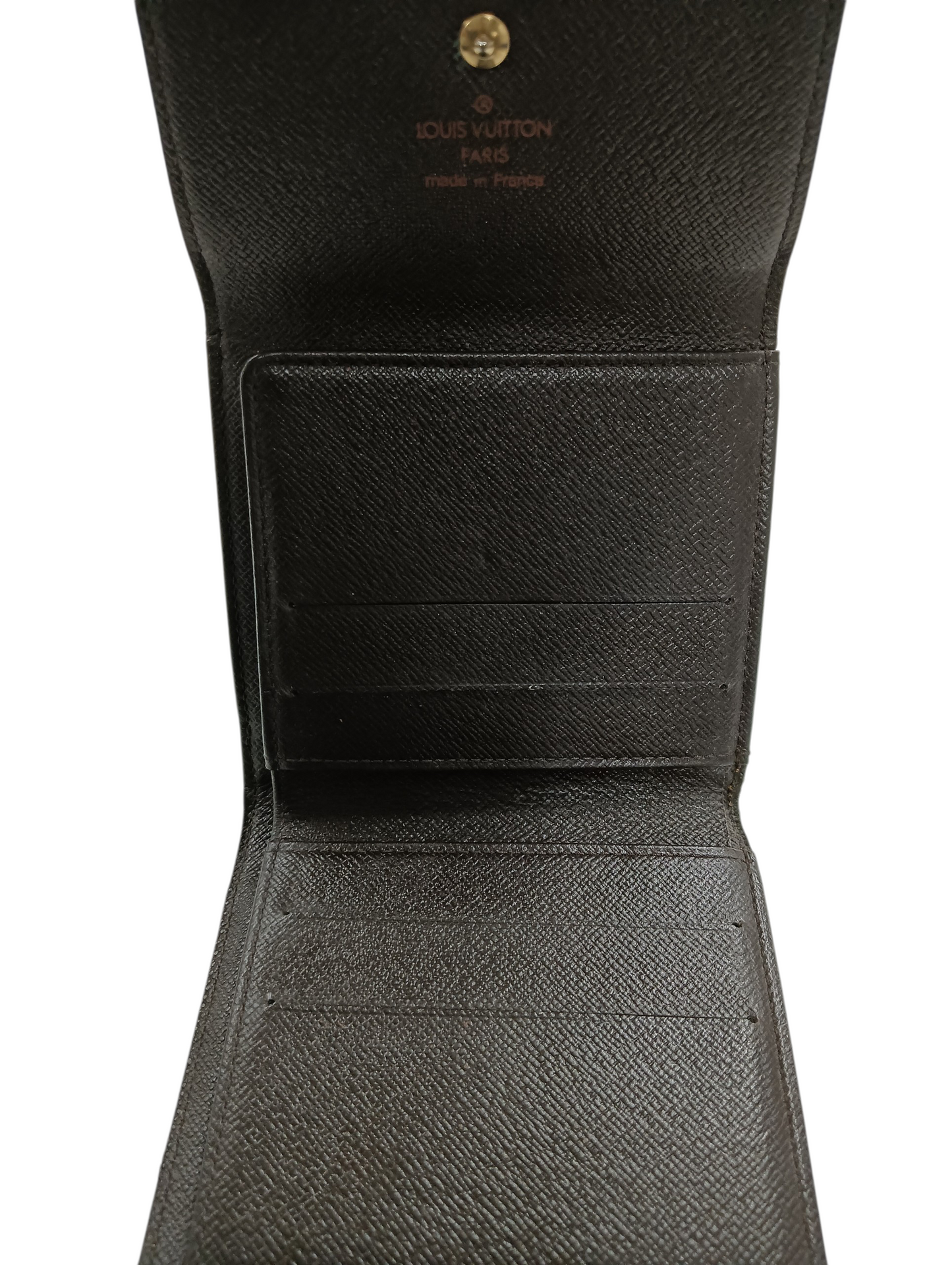 LOUIS VUITTON Wallet Damier N61652 Brown Stain/Damage SP0949