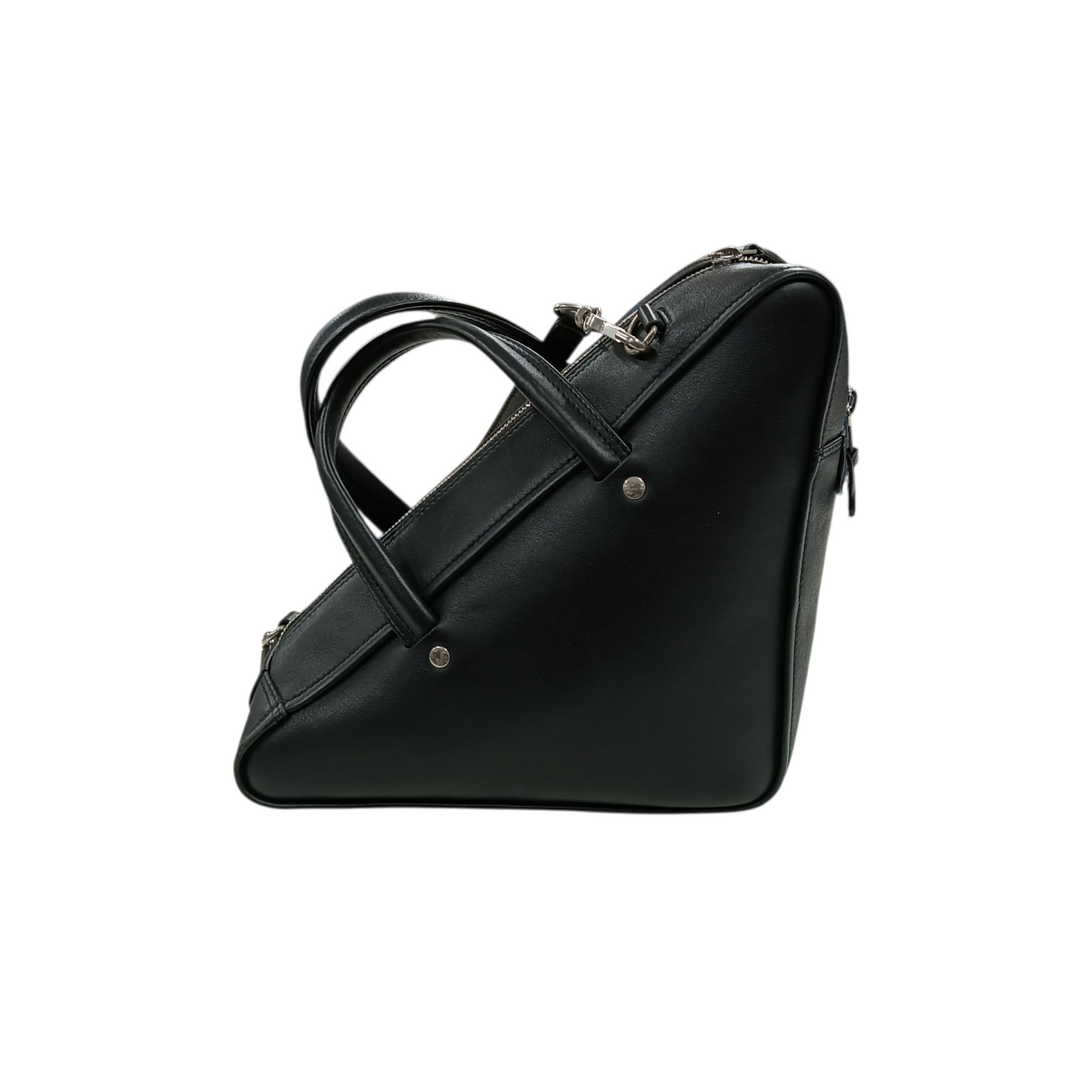 BALENCIAGA 2Way Bag Triangle Duffle Bag 1060 Y 535269 Black/Yellow 476975