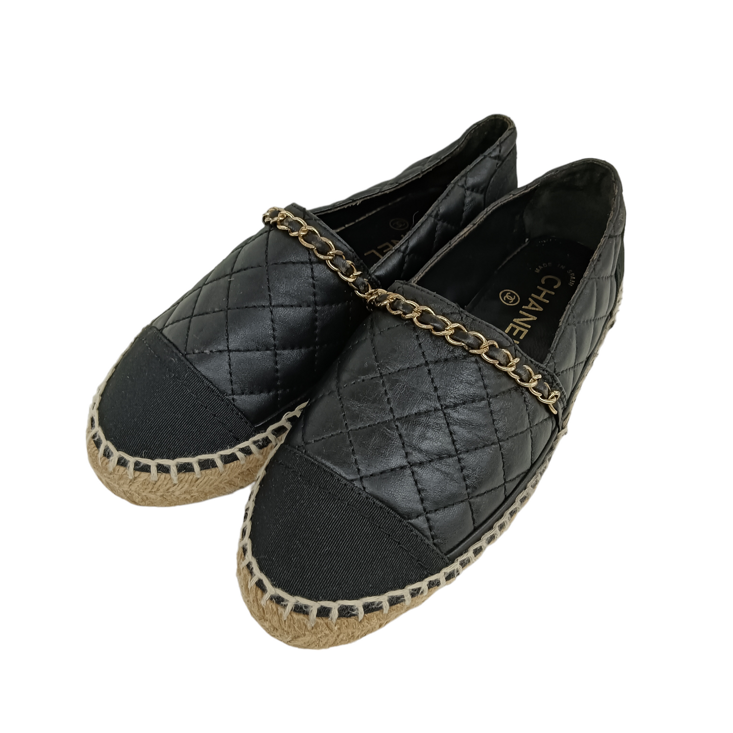 CHANEL Espadrille 35 Lady's Black G33351