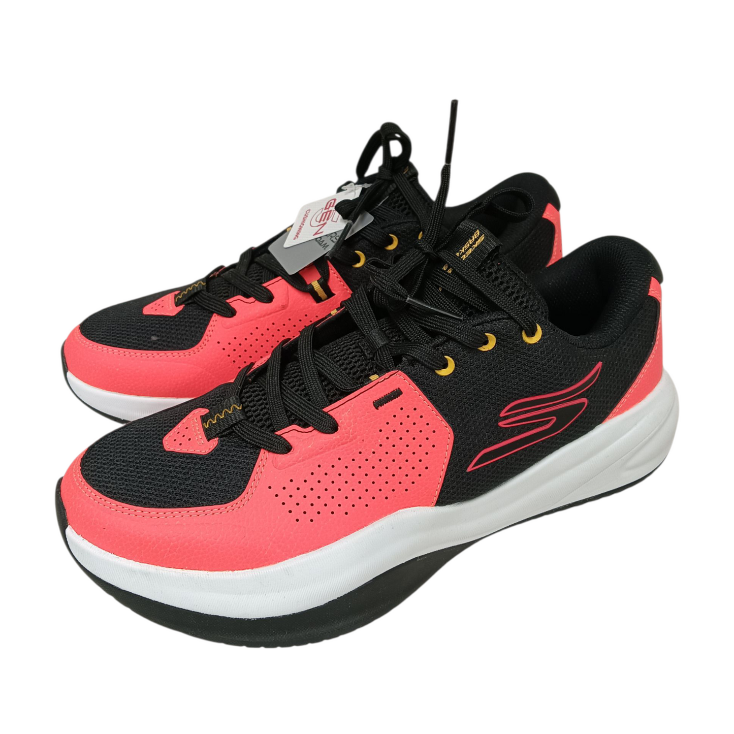 SKECHERS Sneaker Size 8 US SN253011 Unisex Pink/Black