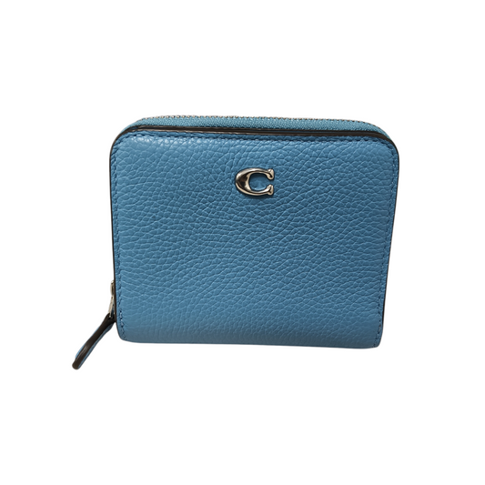 COACH Wallet Round Zip Sky Blue CR551