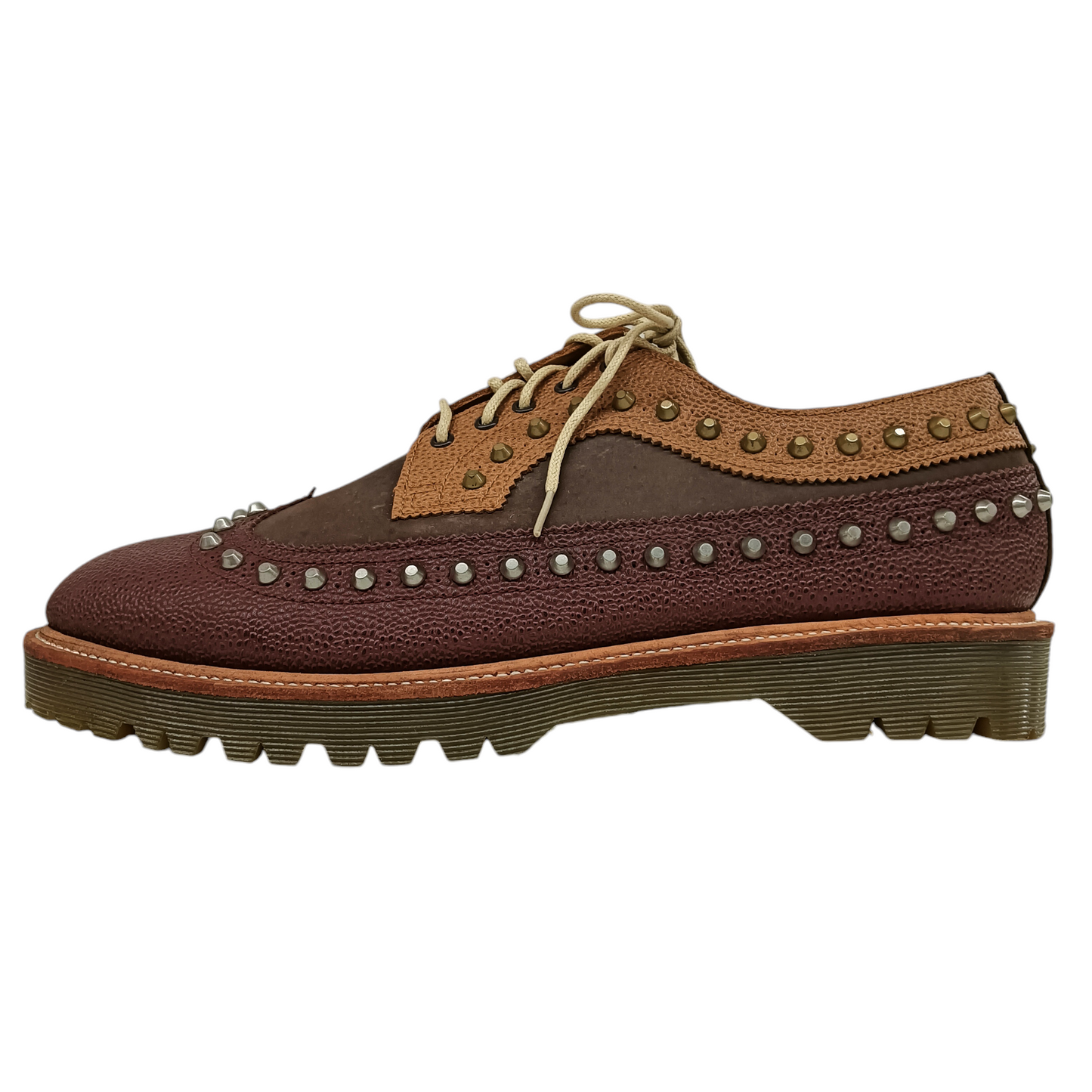 DR.MARTENS Leather Shoes Mens Brown  *Stain Sticky Rank B