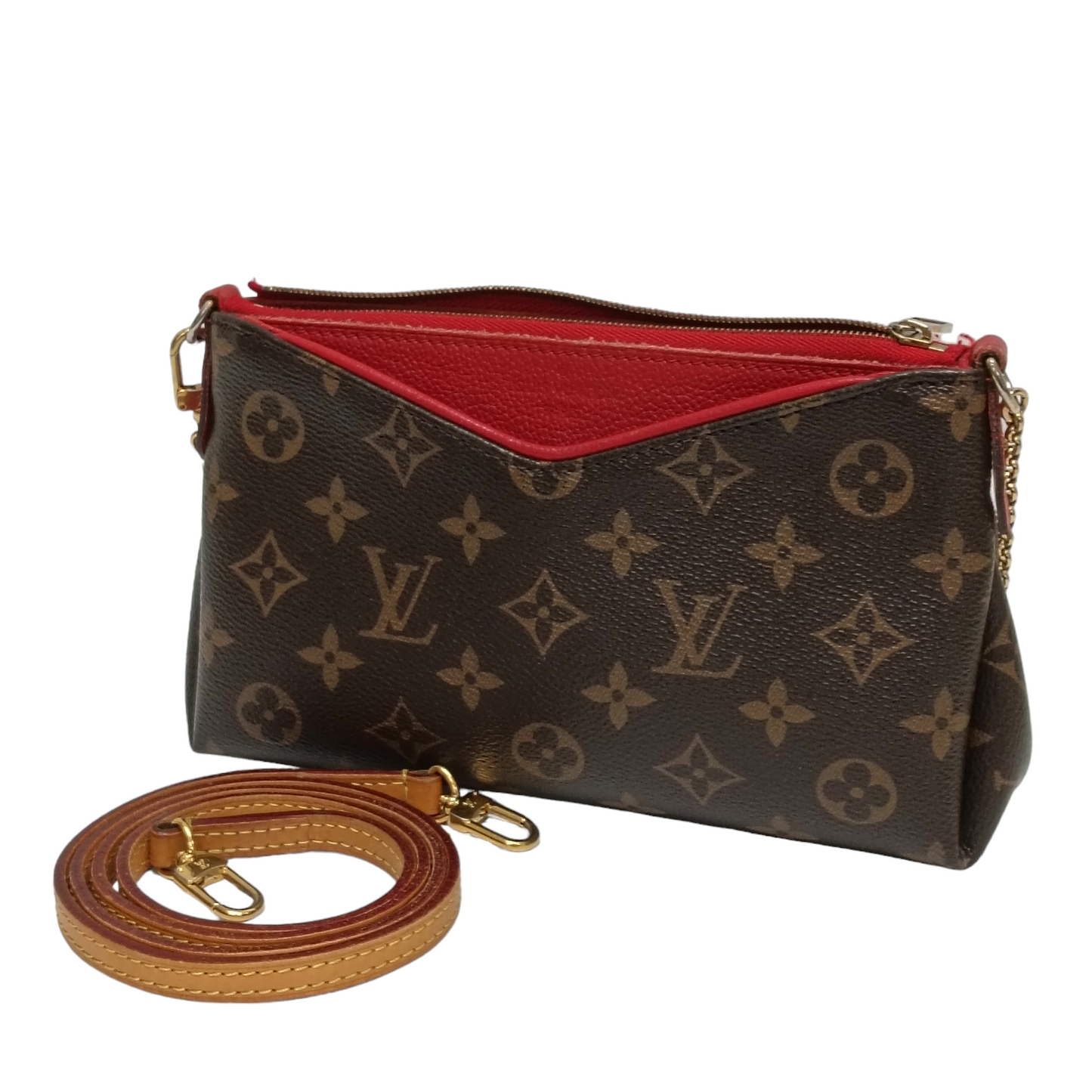 LOUIS VUITTON Shoulder Bag Monogram Brown GI0156 Pallas