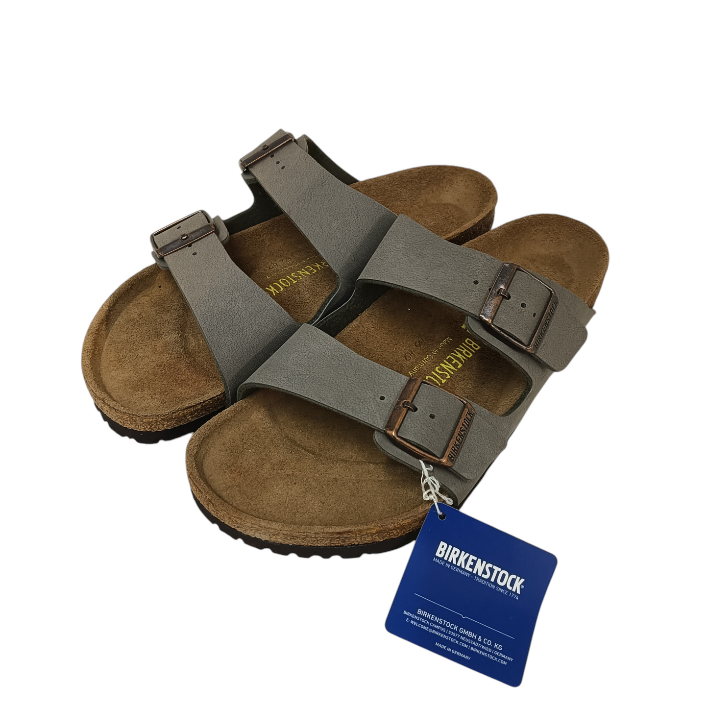 BIRKENSTOCK Sandal 27cm Mens Gray/Brown Rank A 0151211