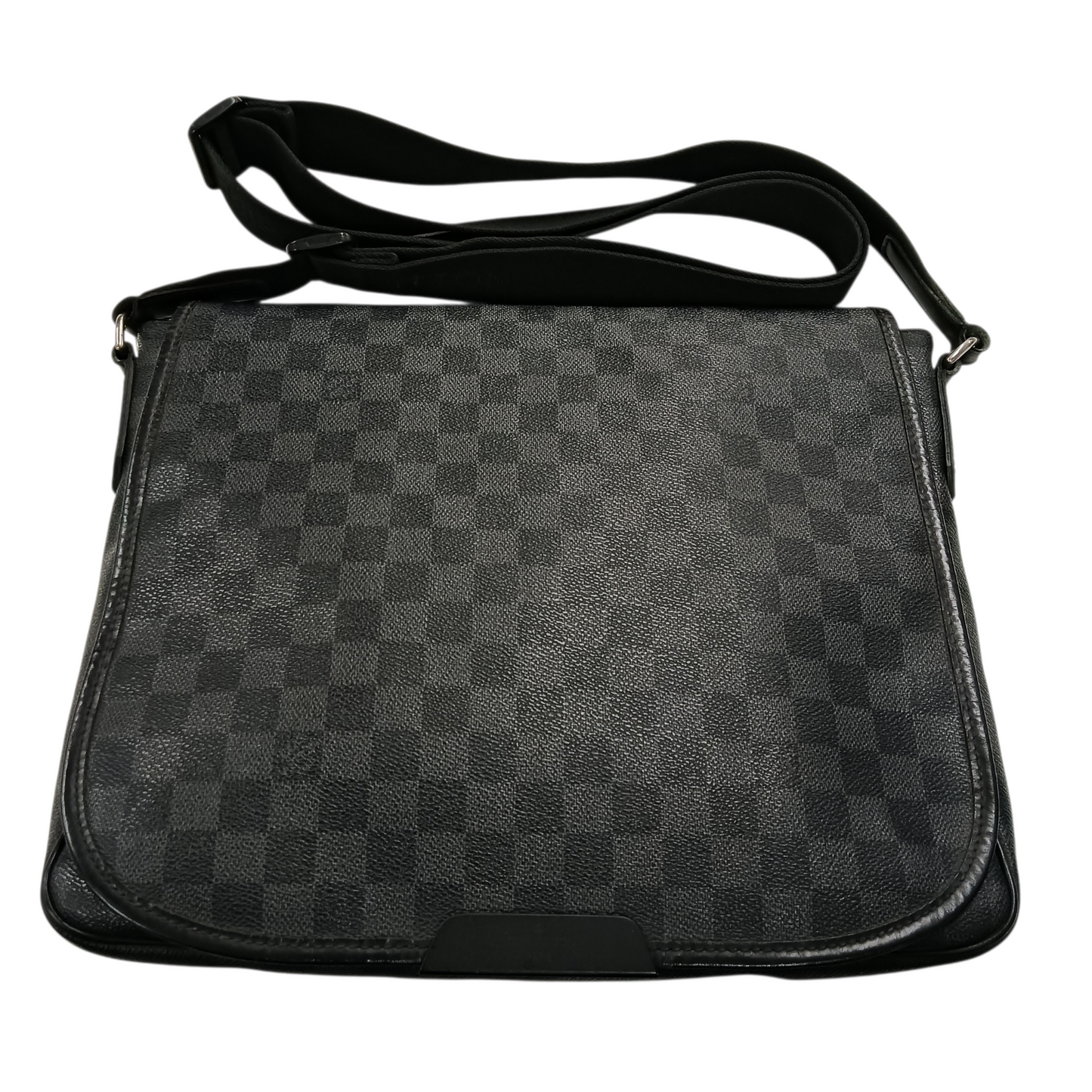 LOUIS VUITTON Shoulder Bag N41105 Black *Zip Damage