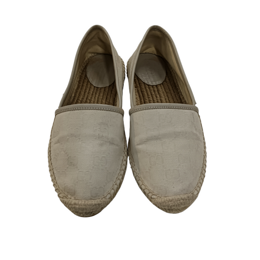 GUCCI ESPADRILLE LADY'S SIZE 36 1/2 BEIGE