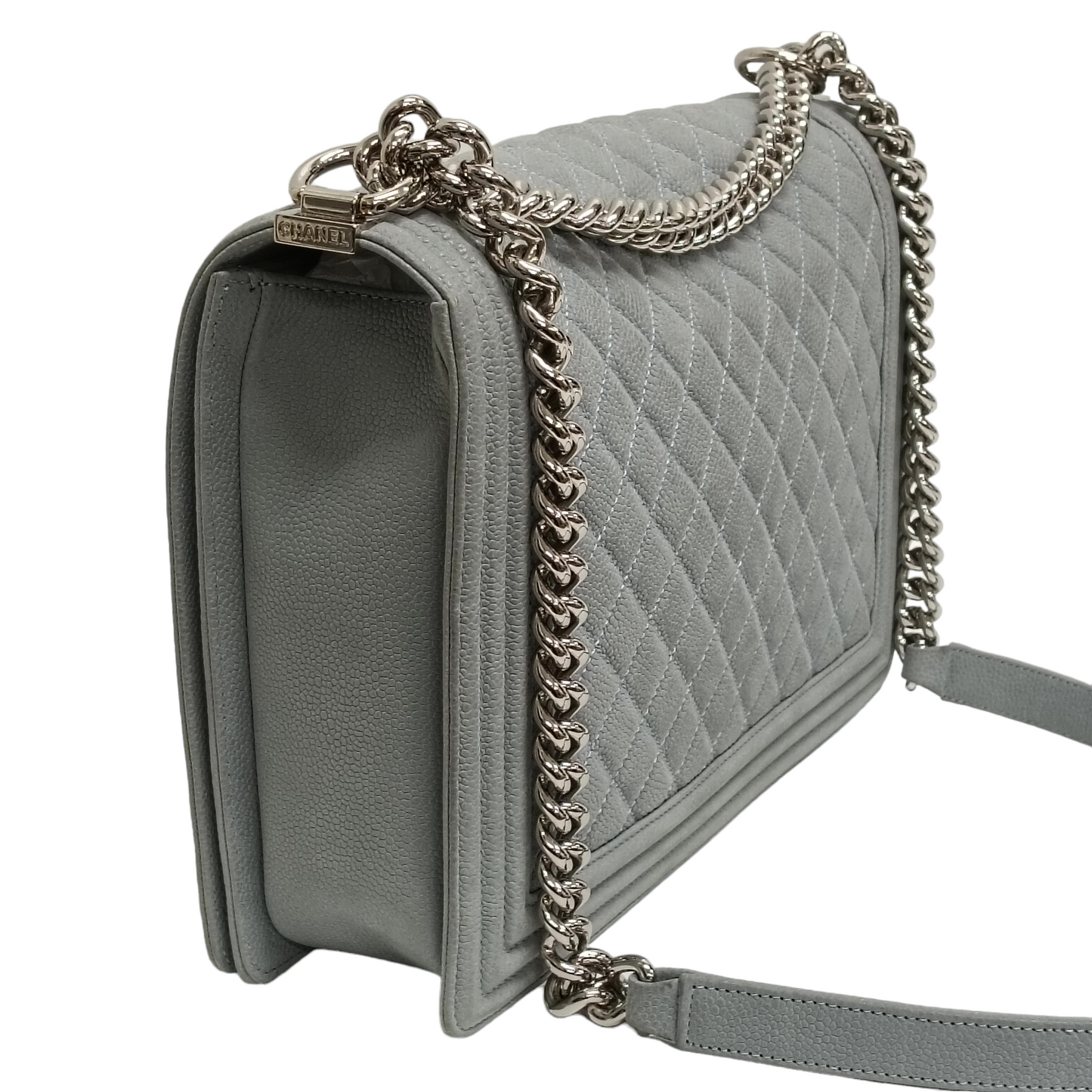 CHANEL Shoulder Bag BOY CHANEL 30 Gray 17633994 Cavier