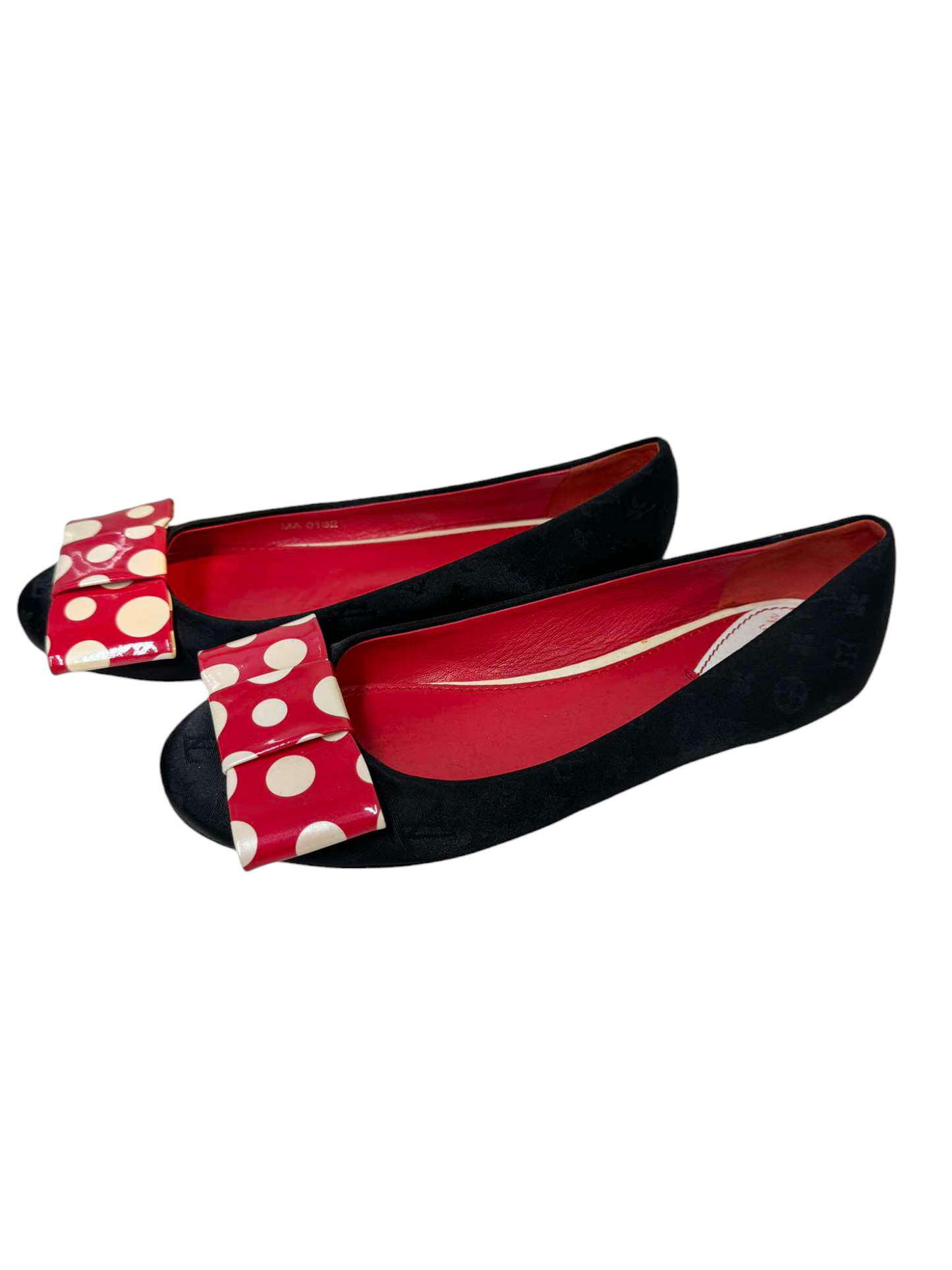 LOUIS VUITTON SHOES MA 0132 BLACK/RED STAIN