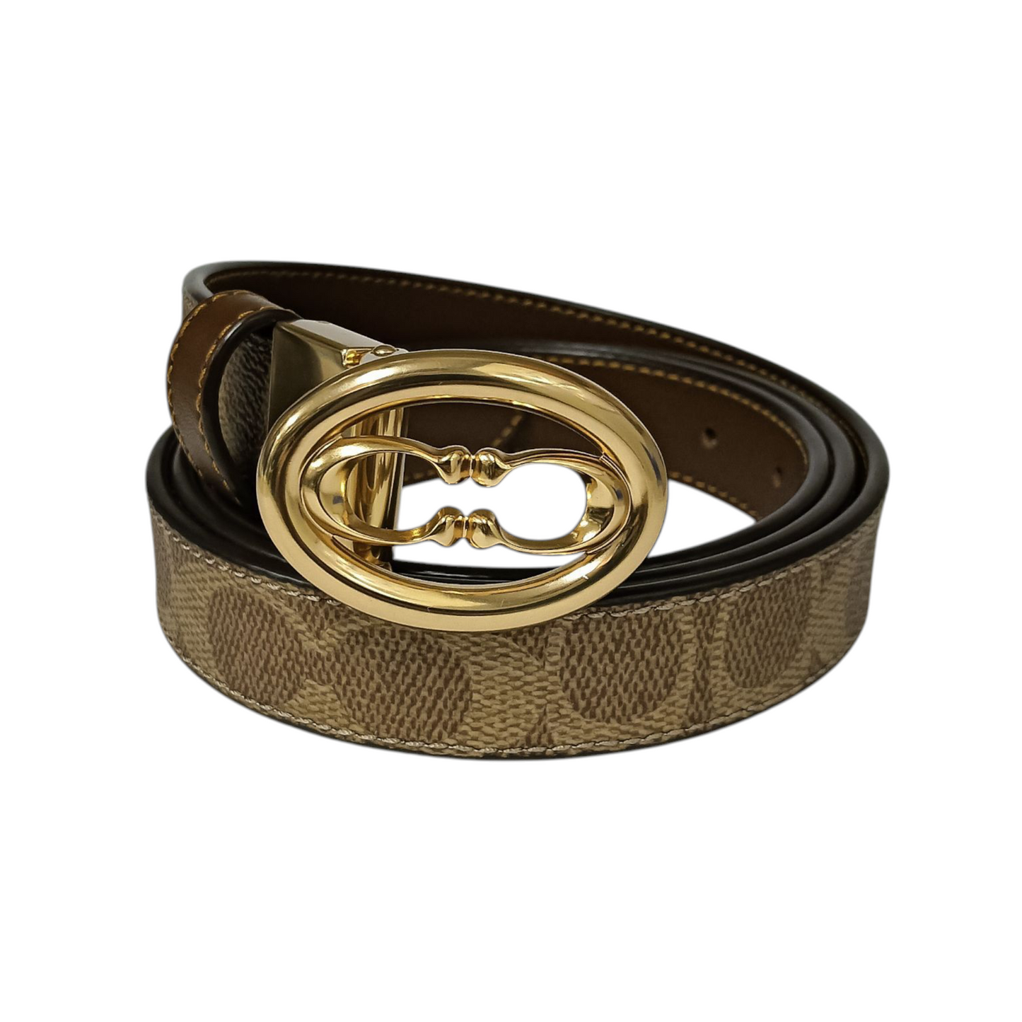 Coach Belt Beige Signature