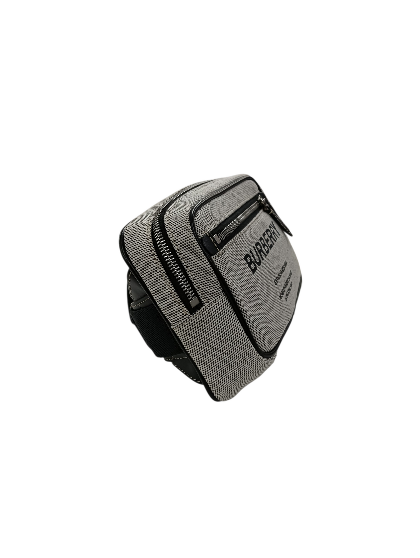BURBERRY Waist Bag Gray/Black 8038902