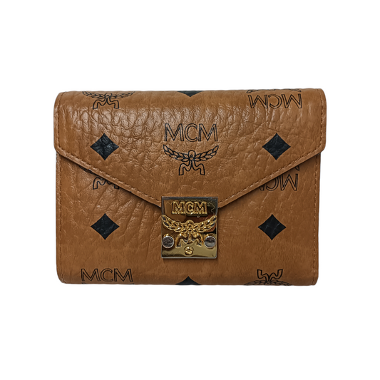 MCM Wallet MYSAAPA02C0001 Brown *Logo Scratch Rank(B)
