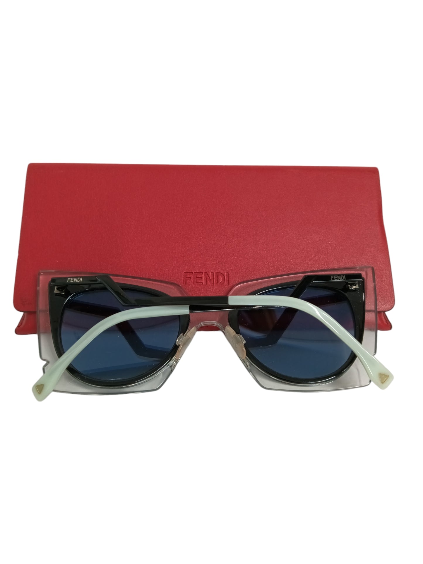 FENDI SUNGLASSES CLEAR/BLUE FF0117/S