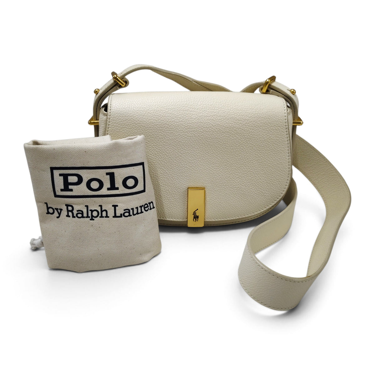 POLO RALPH LAUREN Shoulder Bag Polo id White Rank A