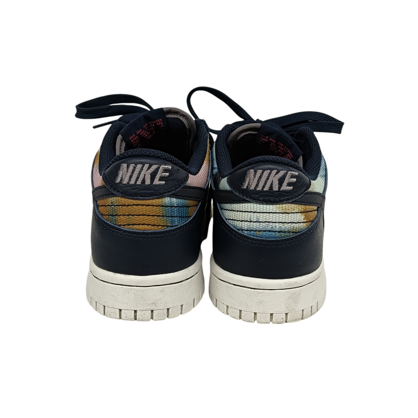 NIKE Sneaker 24cm DM1051-400 Lady's Navy/Orange Dunk Low Graffiti