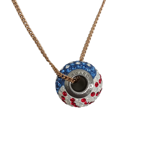 SWAROVSKI Necklace Red/Blue Charm