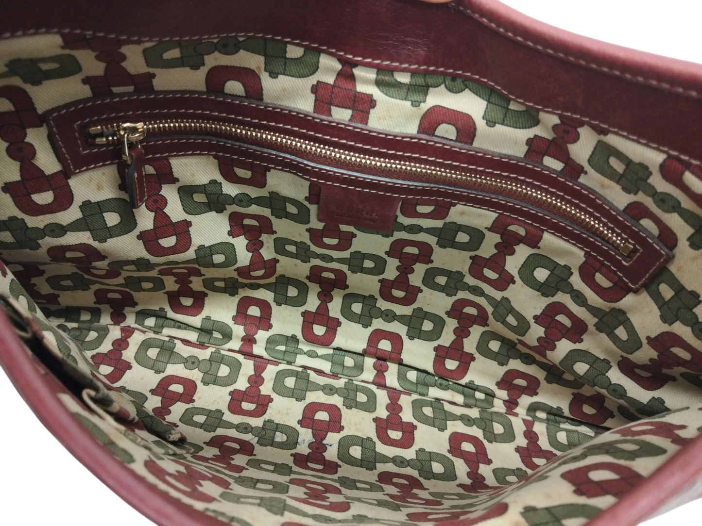 GUCCI SHOULDER BAG RED 153029 RANK (BC) DAMAGE