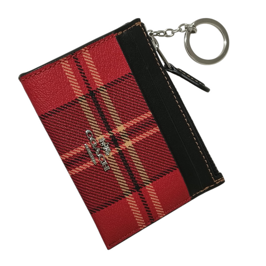 COACH Card Case CC808 Rank (A) Red/Black