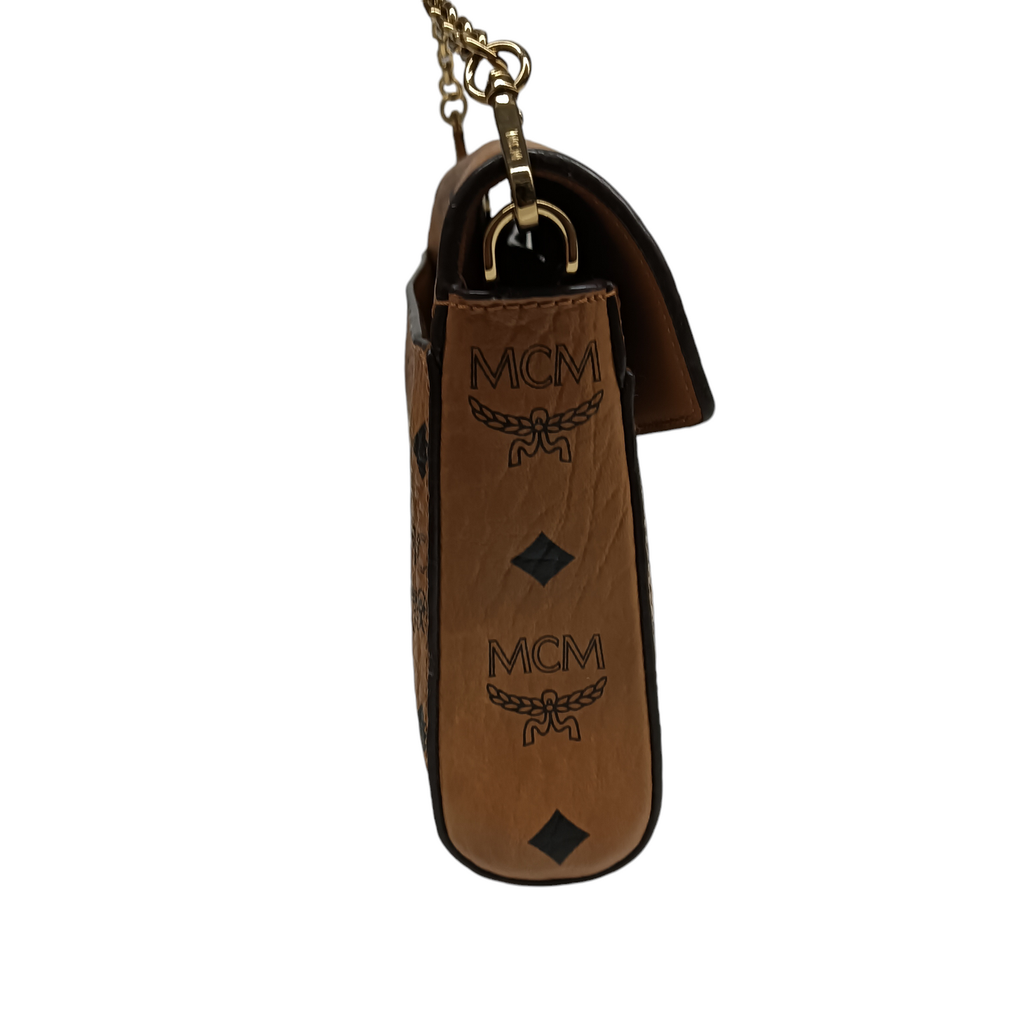 MCM Shoulder Bag MYZ9SME05C0001 Brown Rank AB