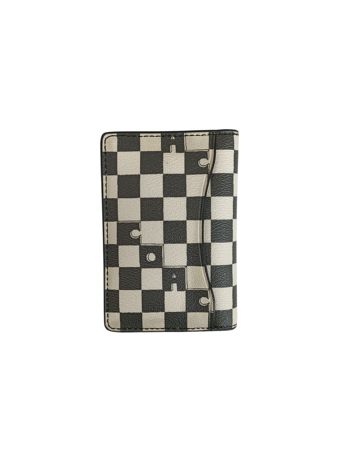 COACH Card Case C7941G White/Black