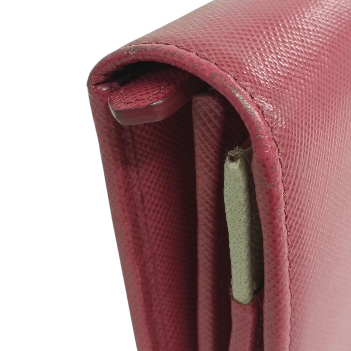 PRADA Long Wallet 1M1132 Rank (BC) Pink 63 *With Guarantee