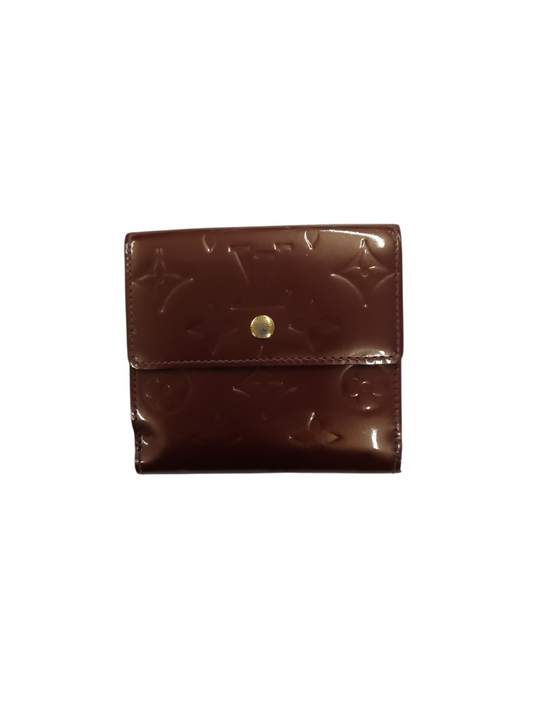 LOUIS VUITTON Wallet Vernis M91170 Bronze TH5017 Bifold