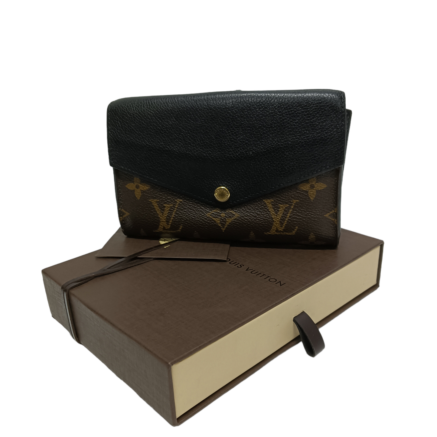 LOUIS VUITTON Wallet Monogram Brown/Black M60990