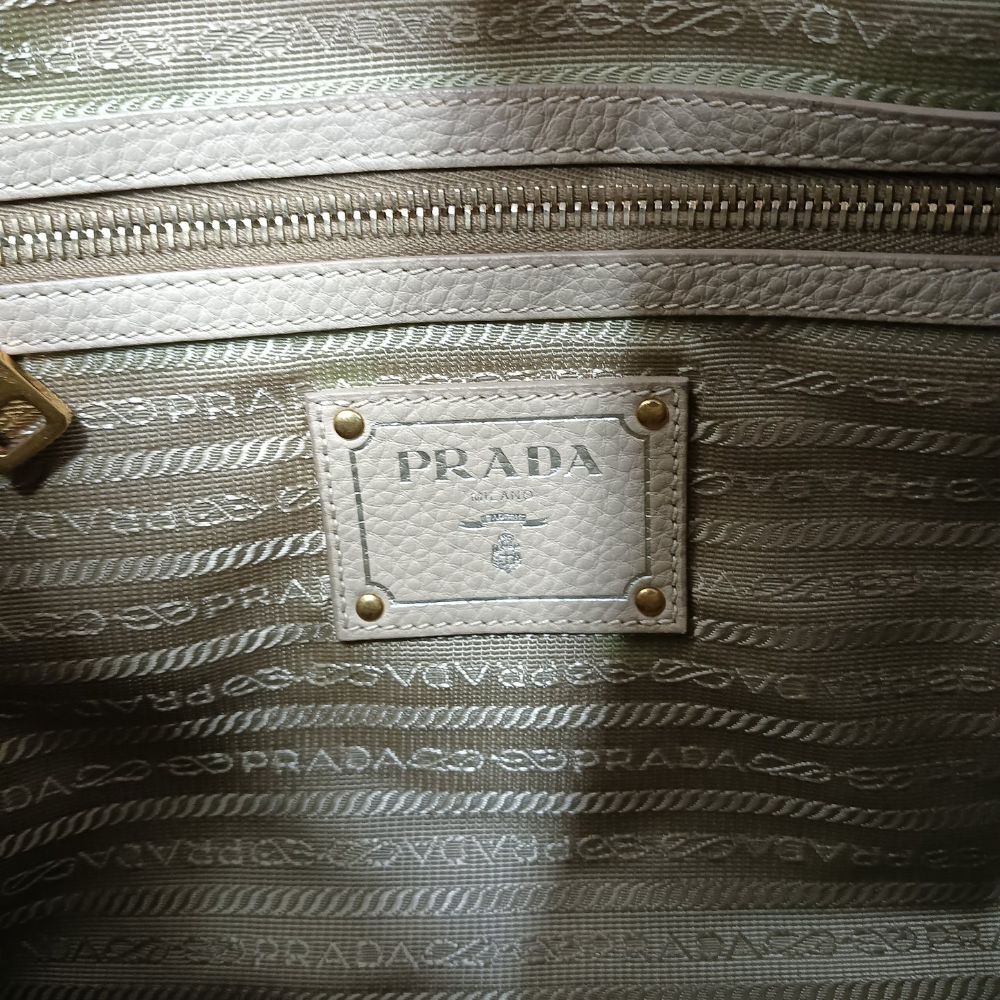 PRADA 2WAY Bag BL0805 Ivory **Scratch/Stain