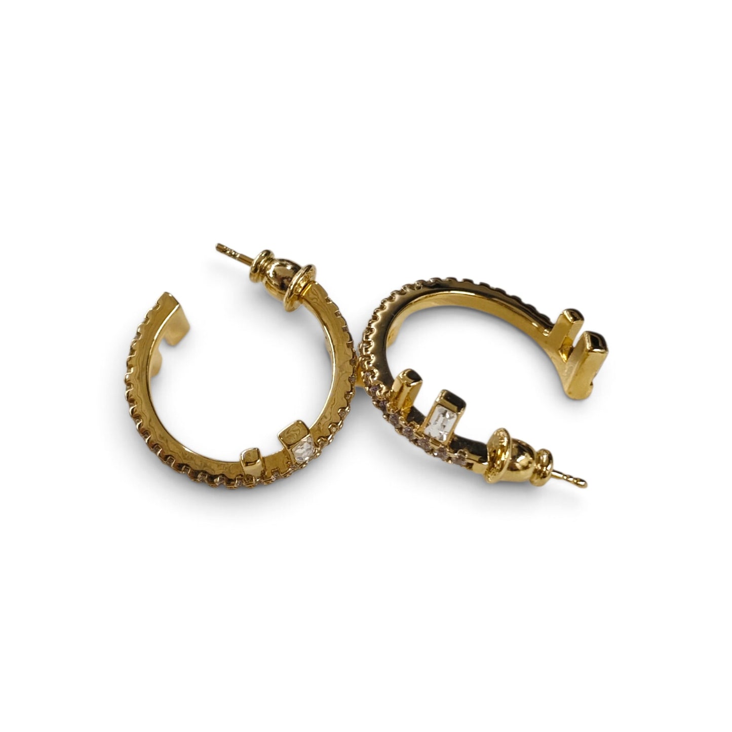 FENDI Earring Gold R. 21. 22 Rank A