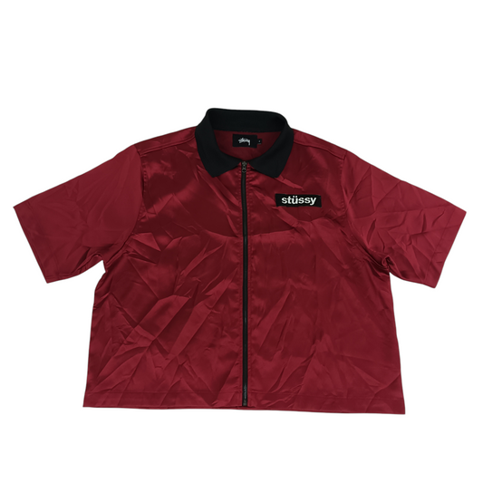 STUSSY Clothes Size S Lady's Burgundy RN4974 CA28629