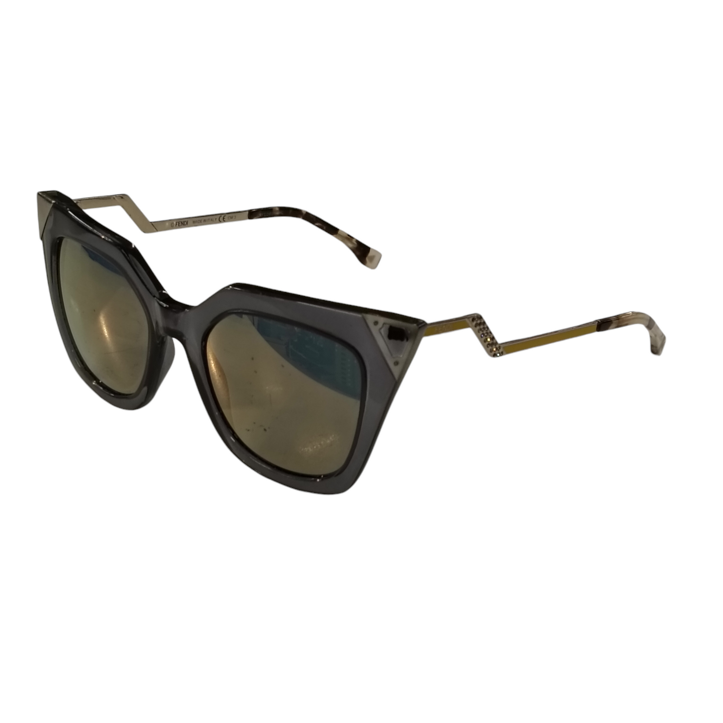 FENDI Sunglasses Gray/Yellow FF 0060/S