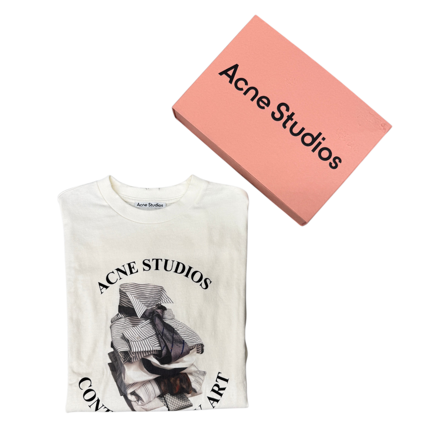 ACNE STUDIOS T-SHIRT SIZE XXS Men's Ivory AL0534