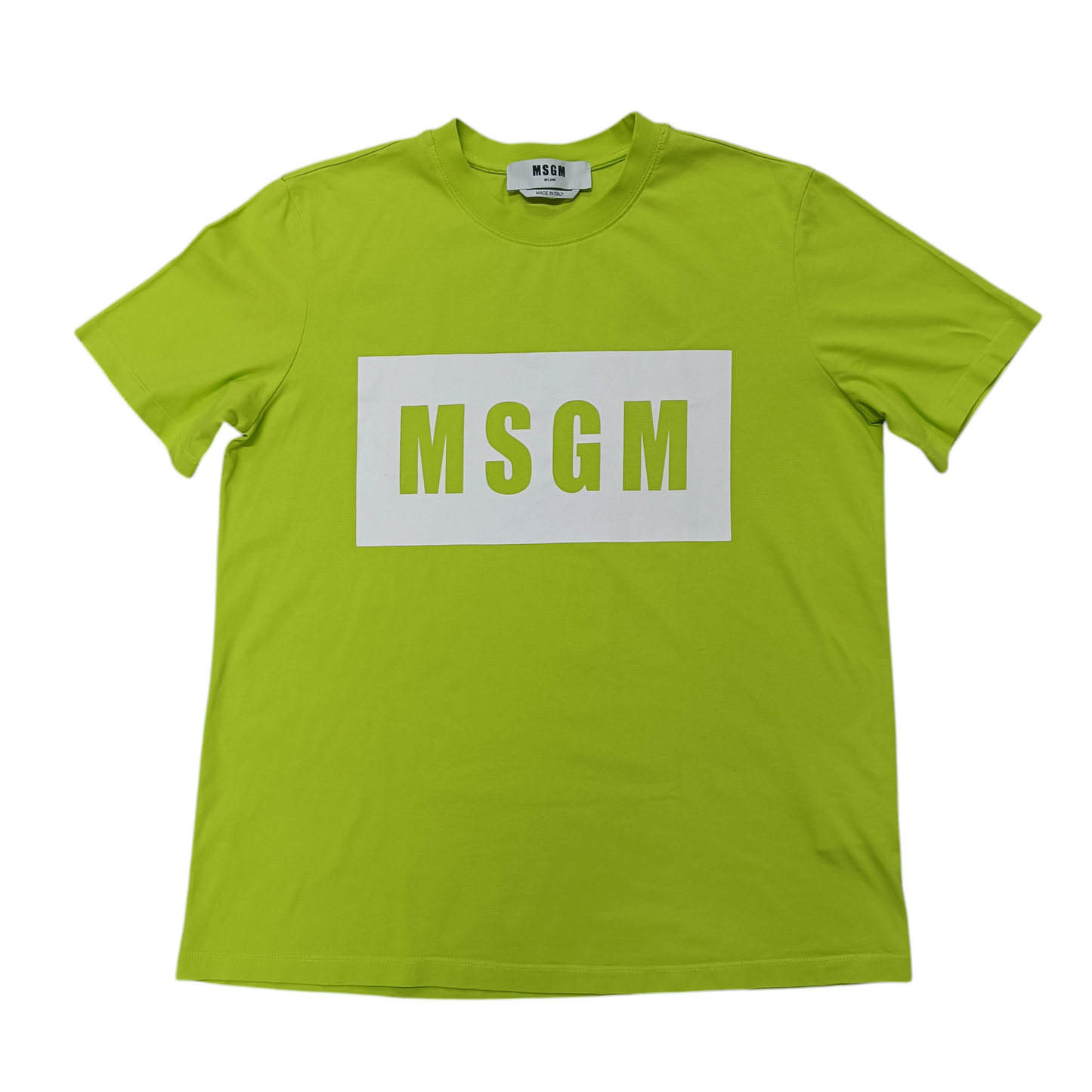 MSGM T-SHIRT LADY'S SIZE M GREEN 3241MDM520