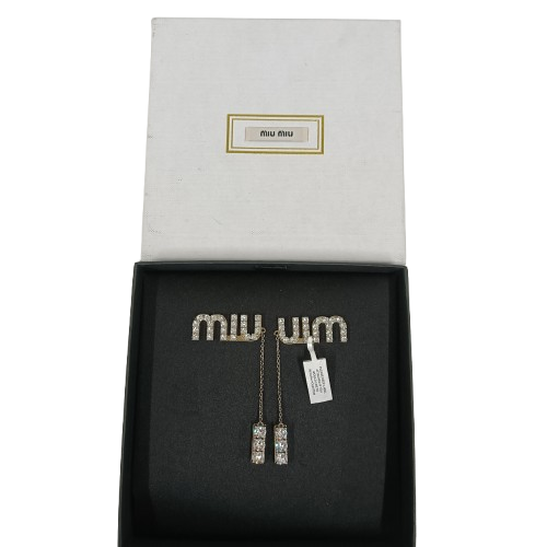 MIU MIU Earring Silver 5JO661 2BNC