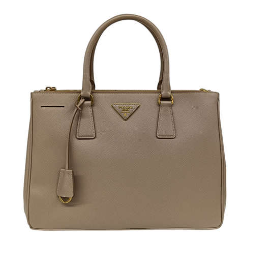 PRADA 2Way Bag SAFFIANO BN2274 Beige Stain 31/I 165 Rank(AB)
