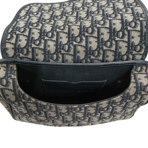Christian Dior Shoulder Bag  Beige/Navy 01-RU-0230