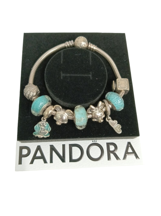 PANDORA BRACELET SKY BLUE 9 CHARM