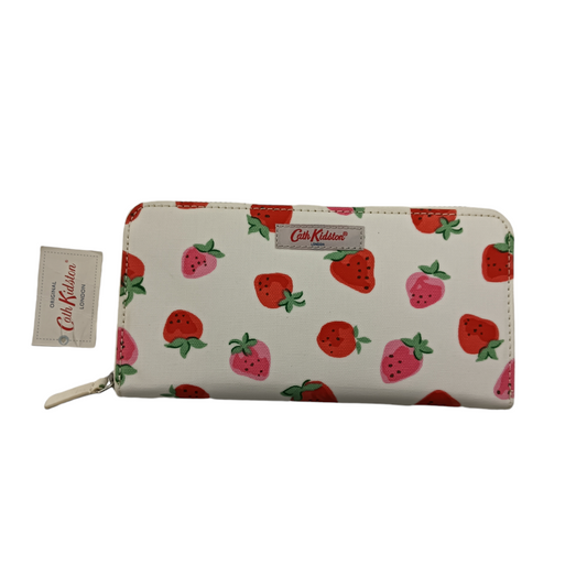 CATH KIDSTON LONG WALLET STRAWBERRY WHITE/RED
