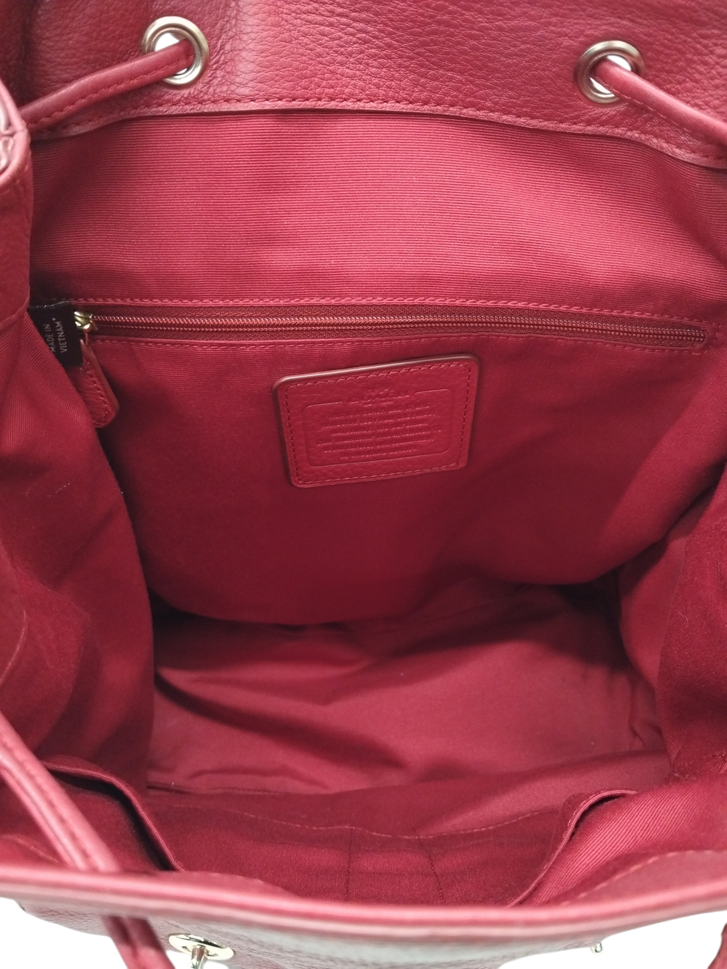 COACH RUCKSACK RED F37410 RANK (B)